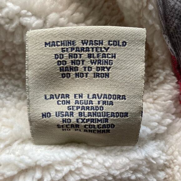 Boston Traders Jacket Hooded Sherpa Lined Pink Plaid Flannel Women's Size XXL - Picture 7 of 9